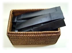 月華竹炭 25cm